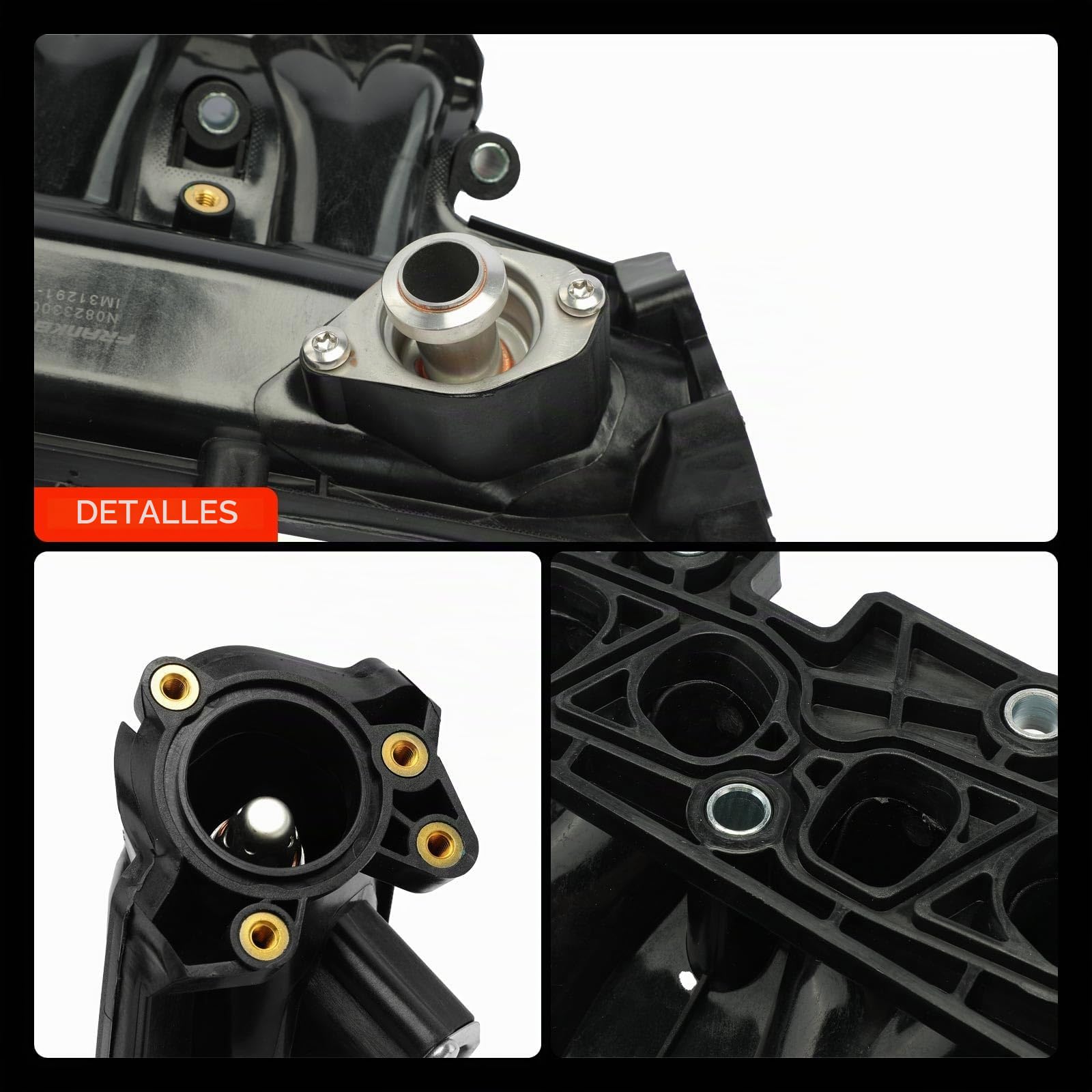 Frankberg Colector de admisión Tubo de admisión Compatible con Corsa D S07 1.3 CDTi Corsa C X01 1.3 CDTi Tigra Twintop X04 1.3 CDTi Agila (A) H00 1.3 CDTi Grande Punto 199 1.3 D MultiJet 55207034