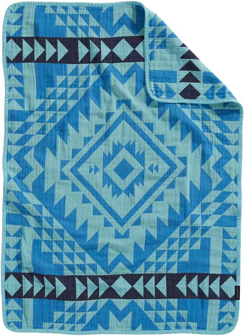 Pendleton コットン織ベビーブランケット スミスロックオーシャン