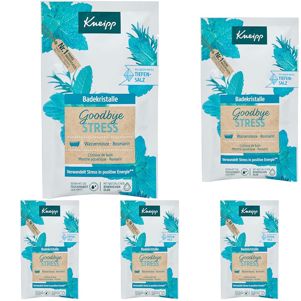 Kneipp Badekristalle Goodbye Stress, 60 g (Packung mit 5)