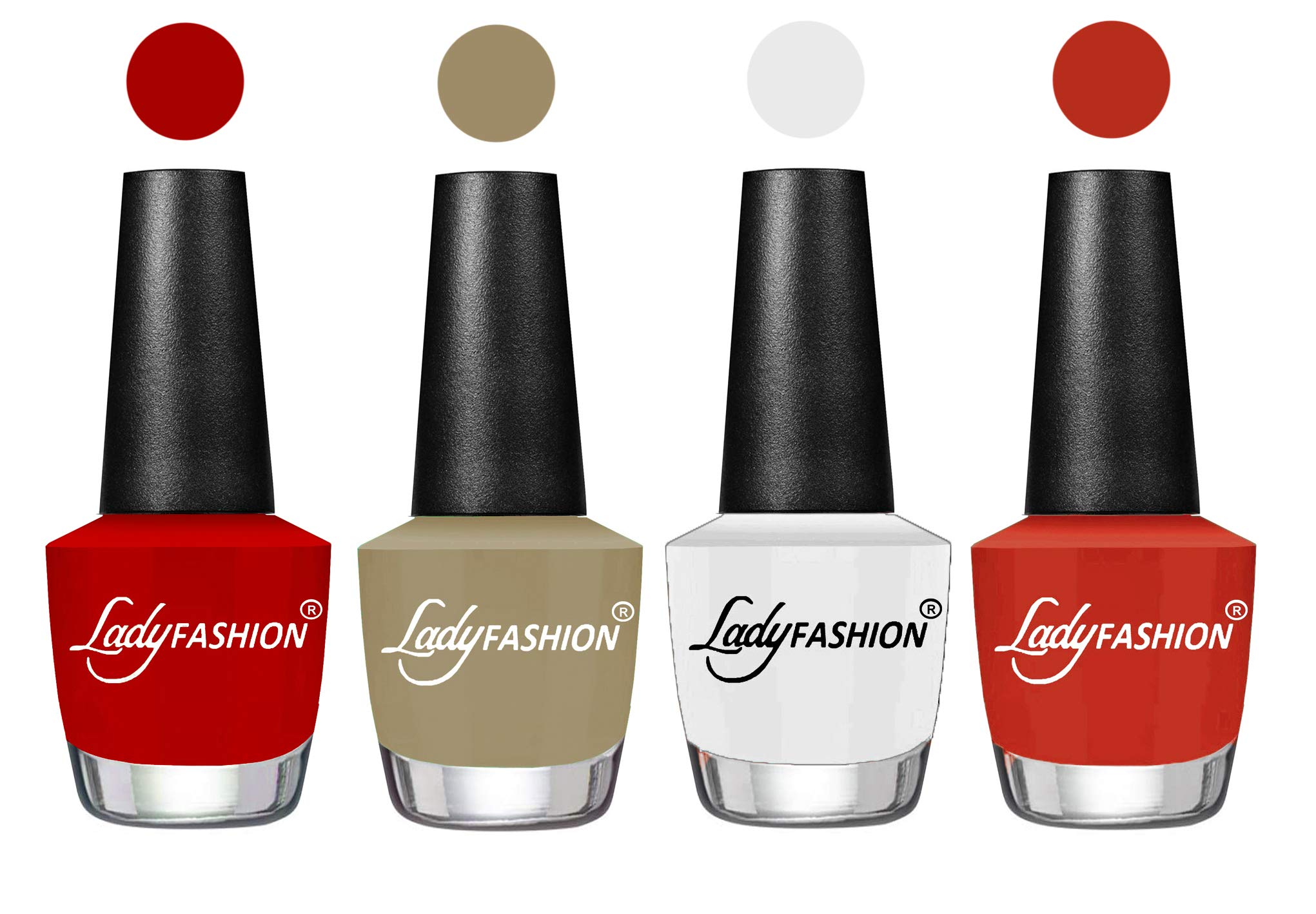 Lady Fashion Most Alluring High Gloss Effect Matte Nail Polish Combo (Set of 4)