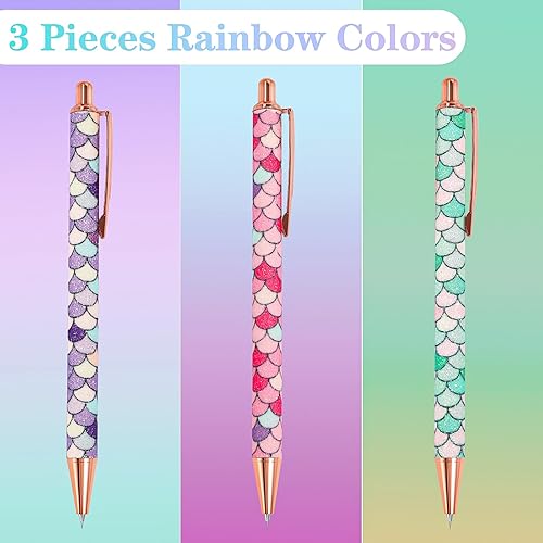 Miniatura 2 de VINYL FROG Bolígrafo de escardado con purpurina arcoíris, 3 unidades de escala de colores, punta fina, herramienta de deshierbe para vinilo adhesivo