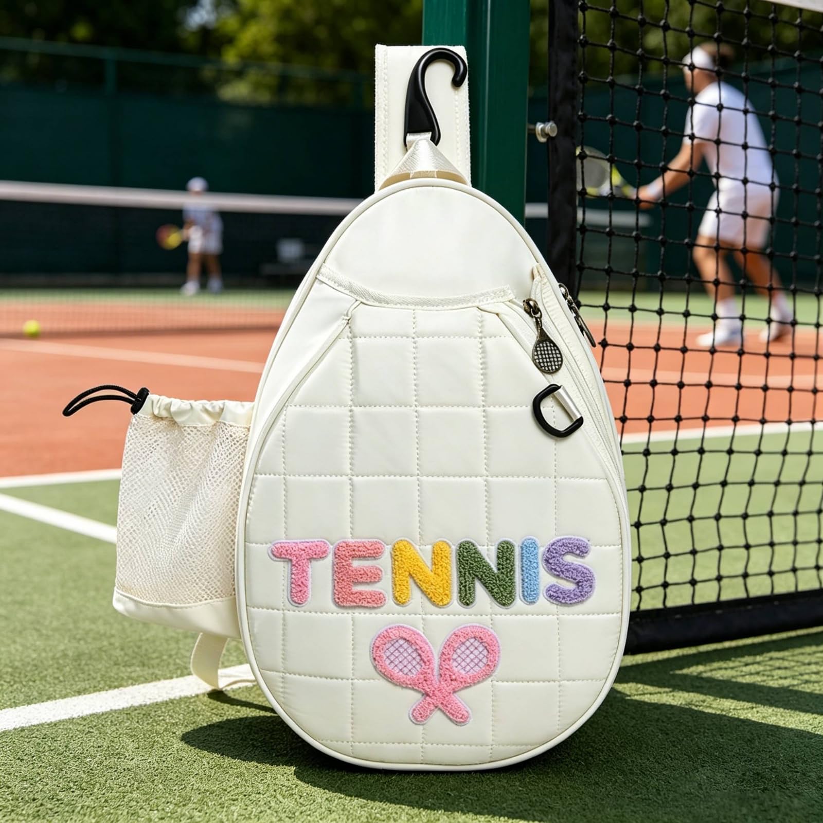 Baoblaze Borsa a Tracolla Sportiva Zaino Racket Tennis Borsa Racchetta Borsa Badminton Borsa Padel Cinghia Imbottita Che Riduce lo Sforzo E Multipli Adatta per