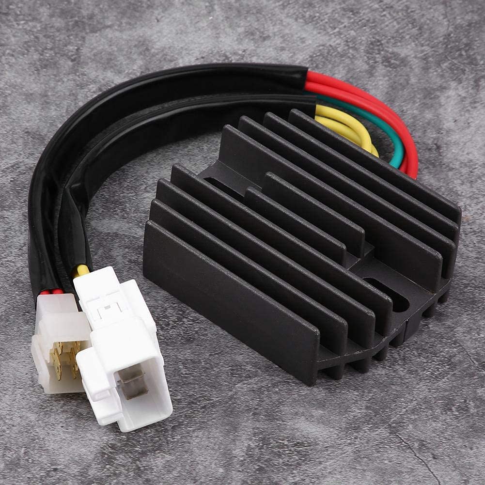 Aramox Voltaje Rectificador, Regulador de Voltaje de Motocicleta para Rectificador Negro para Rectificador BL 218214 RV
