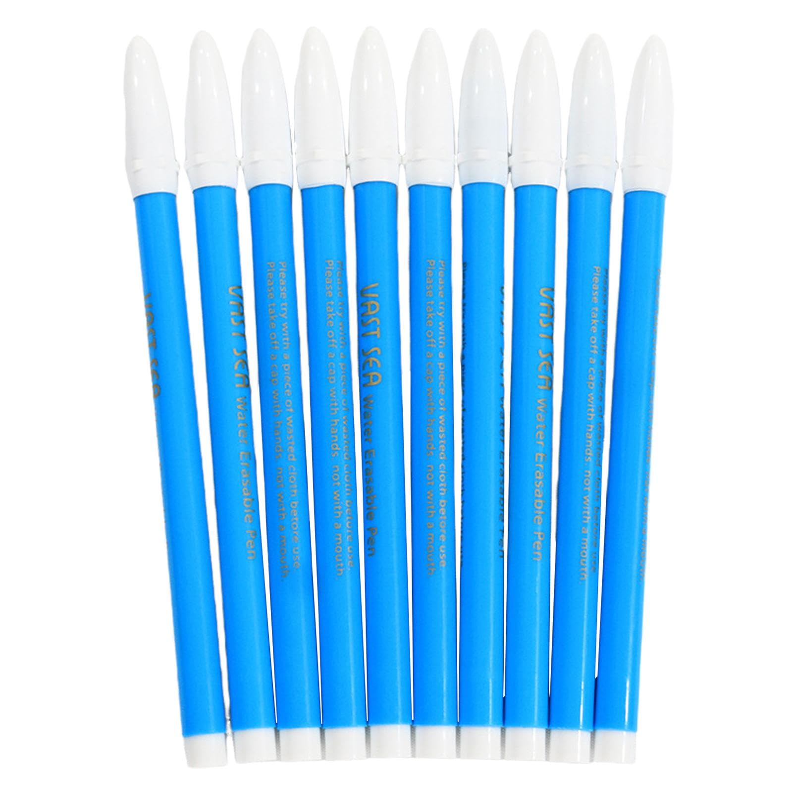 6Pcs Penne Solubili in Acqua per Tessuto, Pennarelli in Tessuto a
