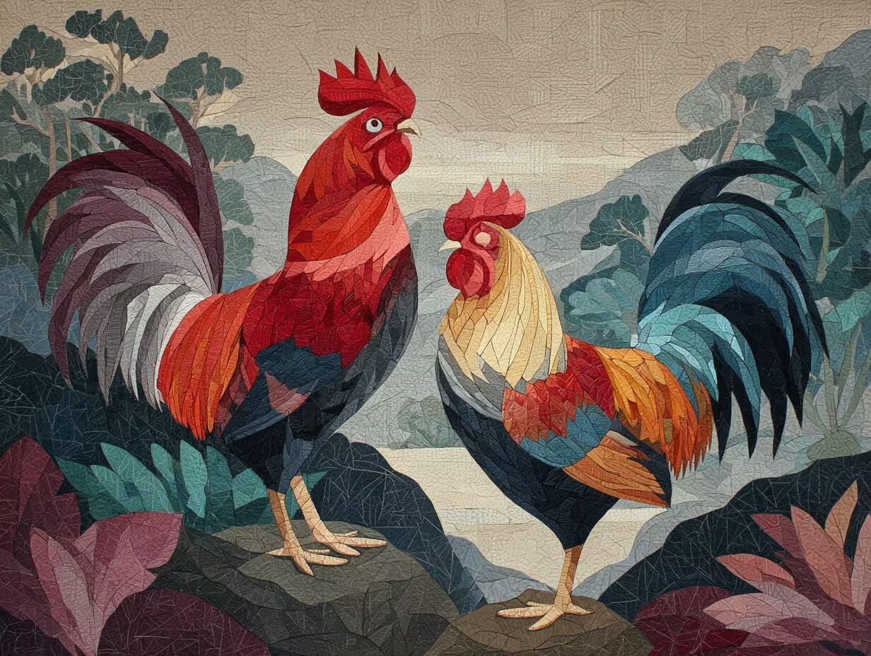 Dipingere con i Numeri Adulti Gallo, Kit di Pittura a Olio su Tela DIY con Pennelli Pittura a Pigmento Acrilico, Paint by Numbers Animale Disegno, Decora la Casa Regalo 70x100 cm (Senza Cornice)-#881k