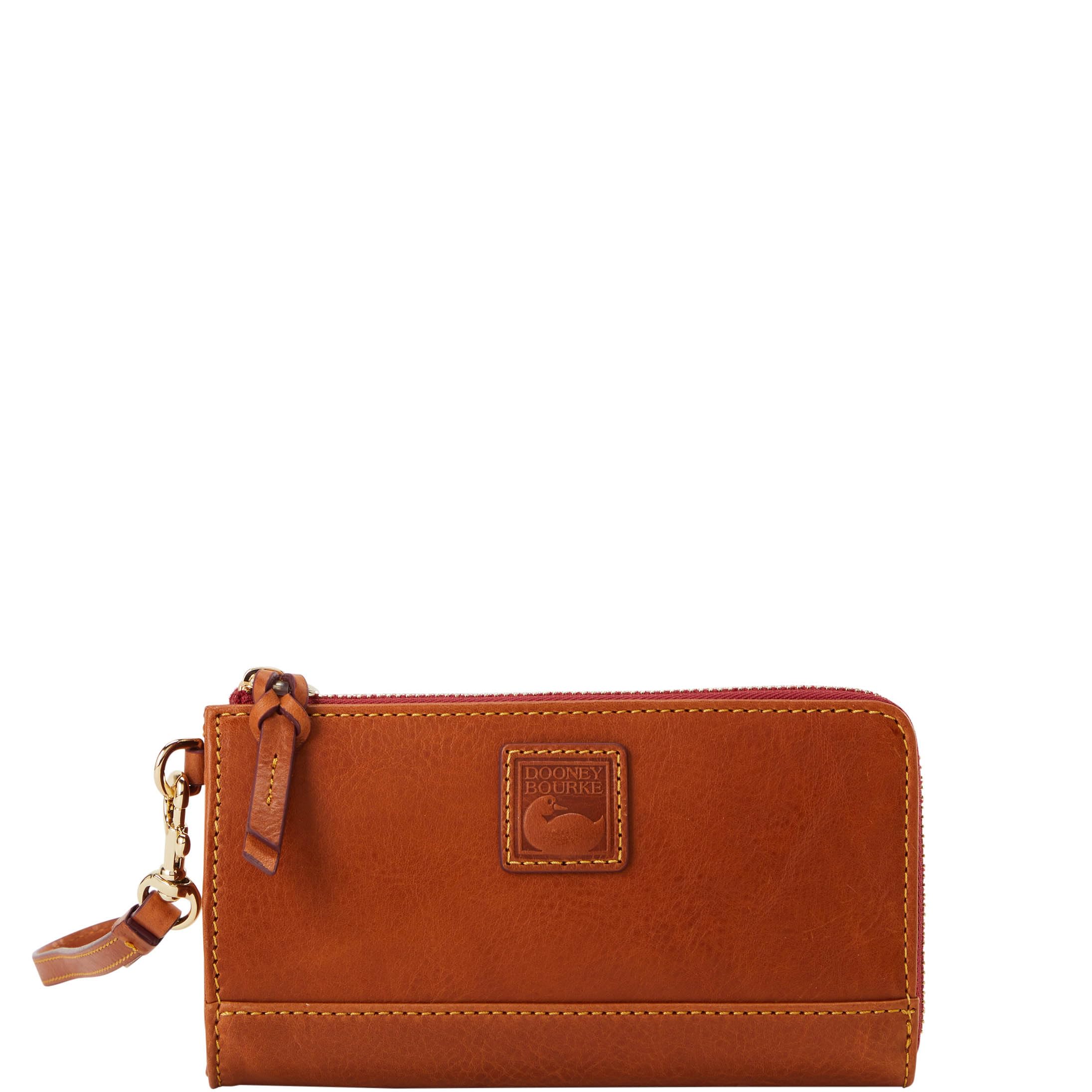 Dooney & Bourke Wristlet Wallets for Women, Florentine Leather Folded Zip Wallet with Detachable Wrist Strap