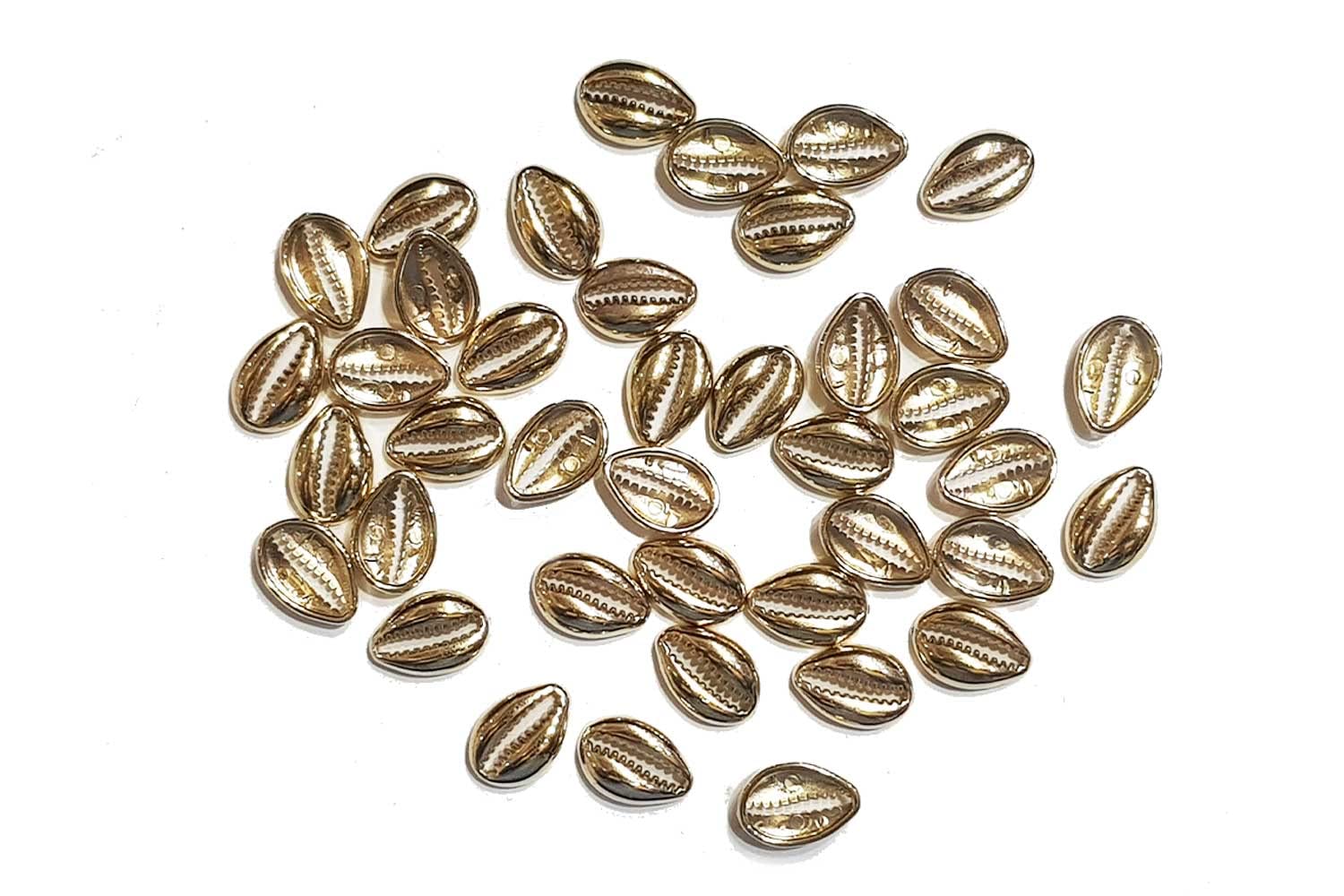 Mohan Shoppe Shell (Kawdi, Kaudi, Kowdi, Cowrie, Koudi, Kodi) Charms for Jewelry Making and Crafting, Pendants, Package of 50 Gram