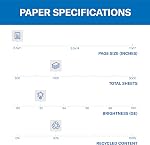 Hammermill Printer Paper, Great White 30% Recycled Paper, 8.5 x 11 - 3 Ream (1,500 Sheets) - 92 Bright, Made in the USA, 086820C