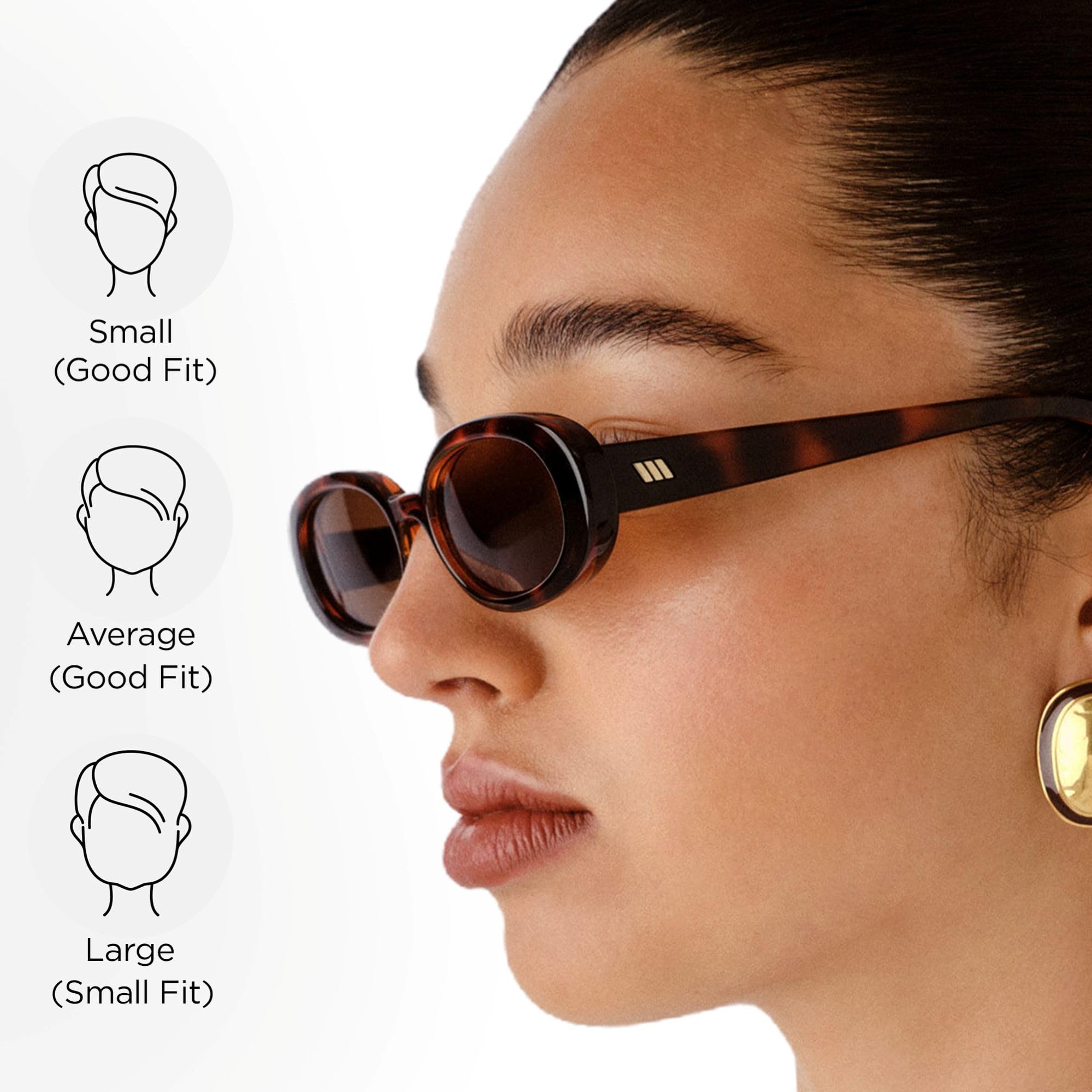 Le Specs. OUTTA LOVE - Sonnenbrille für Damen Ovale Rahmenform mit hohem UV-Schutz