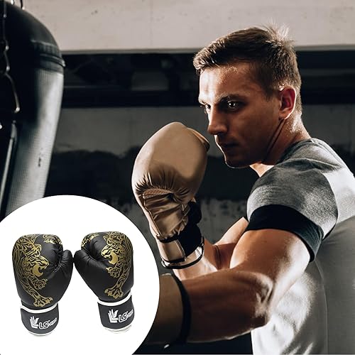 Miniatura 8 de LAFANDE Guantes de boxeo para hombres y mujeres, guantes de boxeo ganadores, guantes de entrenamiento de boxeo, guantes de boxeo de boxeo, guantes