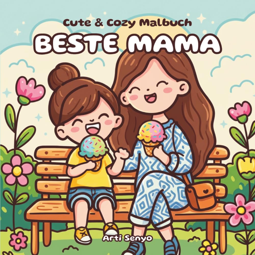 Cute & Cozy Malbuch – Beste Mama: Kuscheliges Ausmalbuch für Erwachsene & Frauen als Geschenk zum Muttertag, Geburtstag, Weihnachten – Süße & einfache Motive zur Entspannung für Mütter
