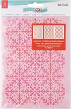 Vicki Boutin Peppermint Kisses Stencil Pack 3/Pkg-Snowflakes