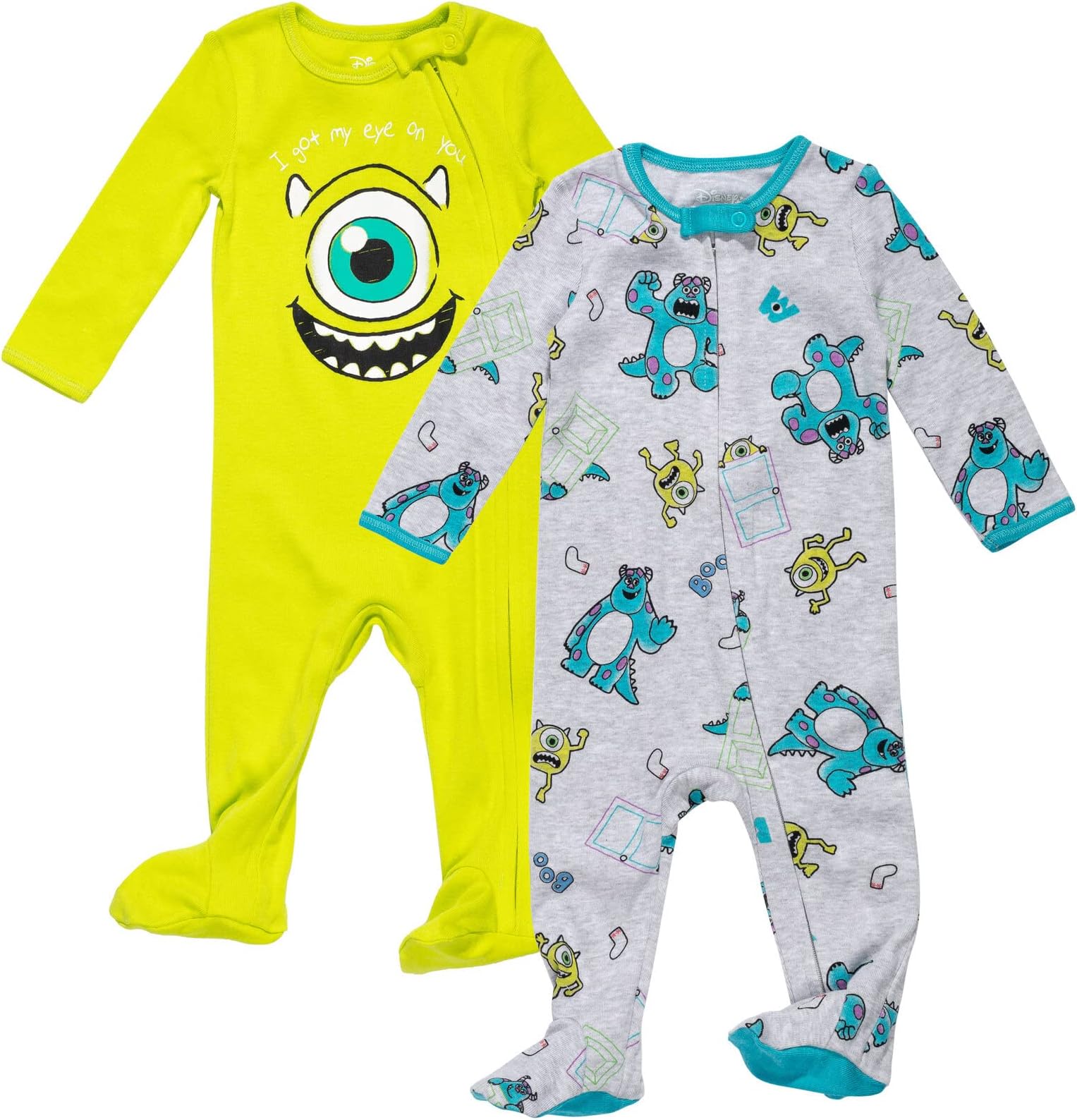 Disney Lion King Boys Long Sleeve 2 Pack Sleep N' Play Footies