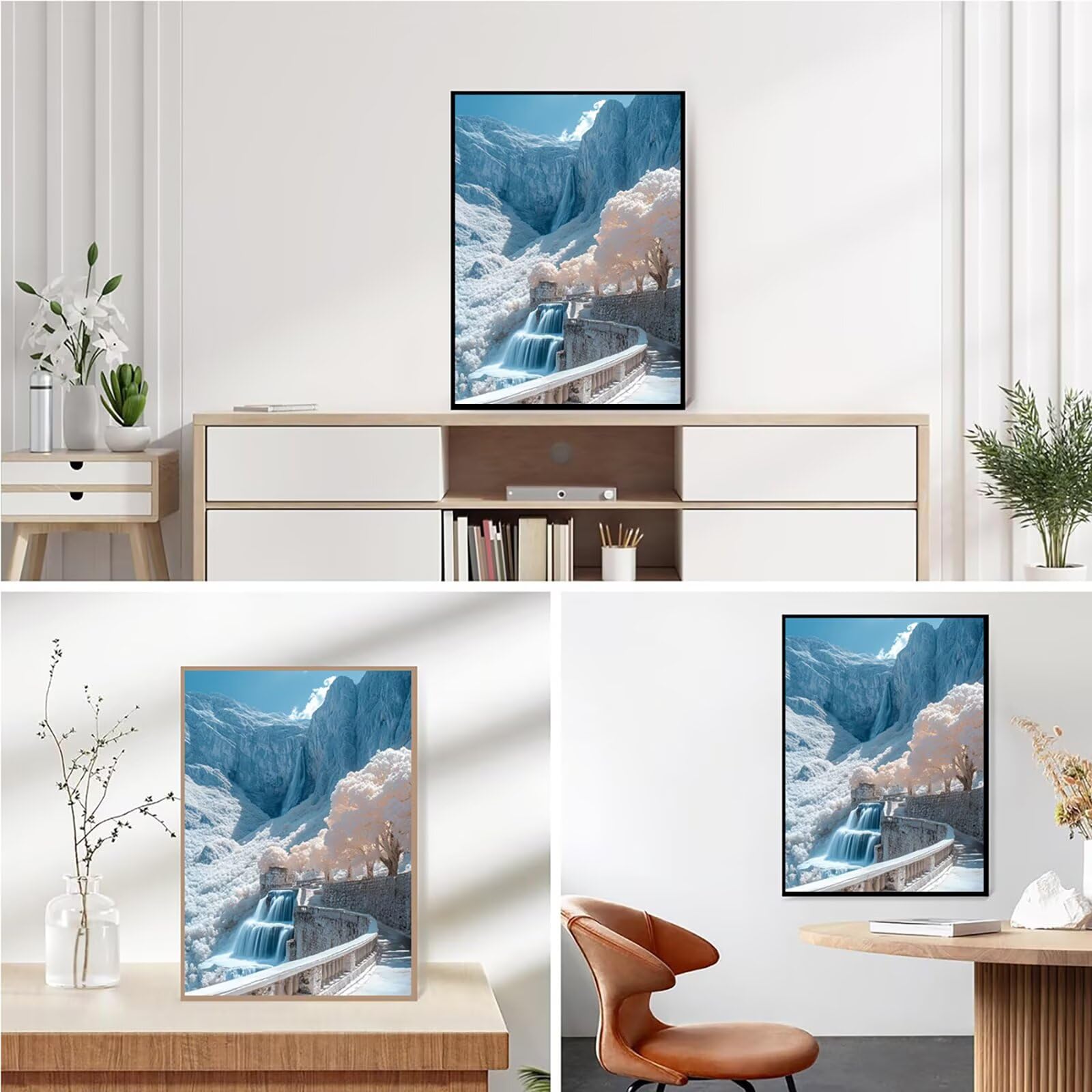 Diamond Painting Kit Completo, Diamond Painting Paesaggio, 5D Quadrato Pittura Diamante Kit Manualidades Adultos DIY Diamantini Crystal Art Disegni Punto Croce Artigianale, 60x90cm Autunno j0-939