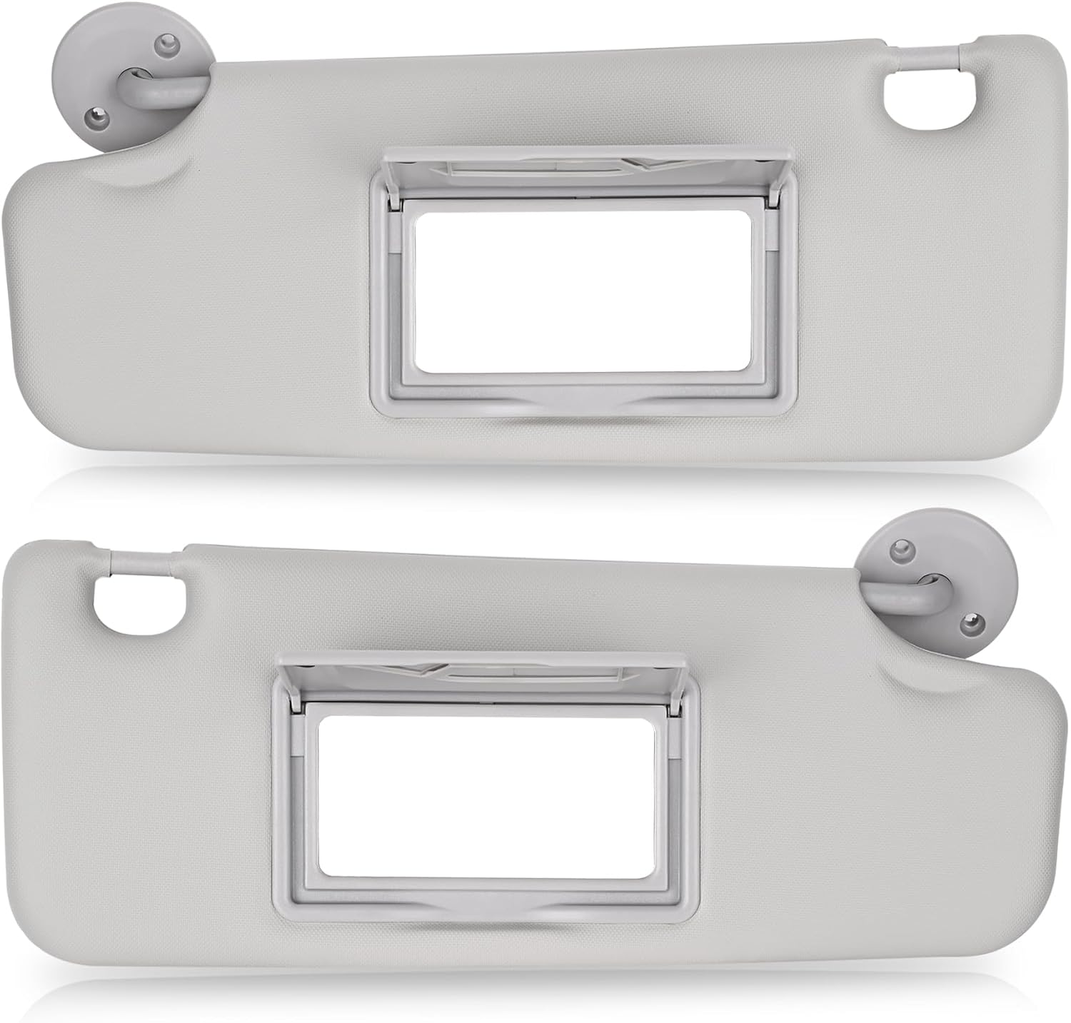 Grey Left Driver & Right Passenger Side Sun Visor Compatible with Chevy Sonic 2012 2013 2014 2015 2016 2017 2018 2019,Spark 2013 2014 2015 2016 Replace# 95327507,95327509