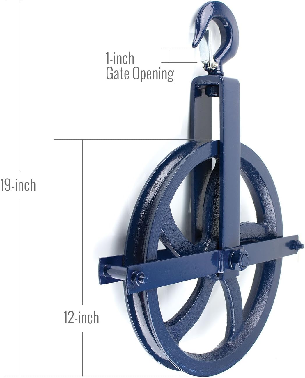 RK Safety RK-GW12 Heavy-Duty 12 -Inch Diameter Gin Wheel, Gin Block (1 pc)