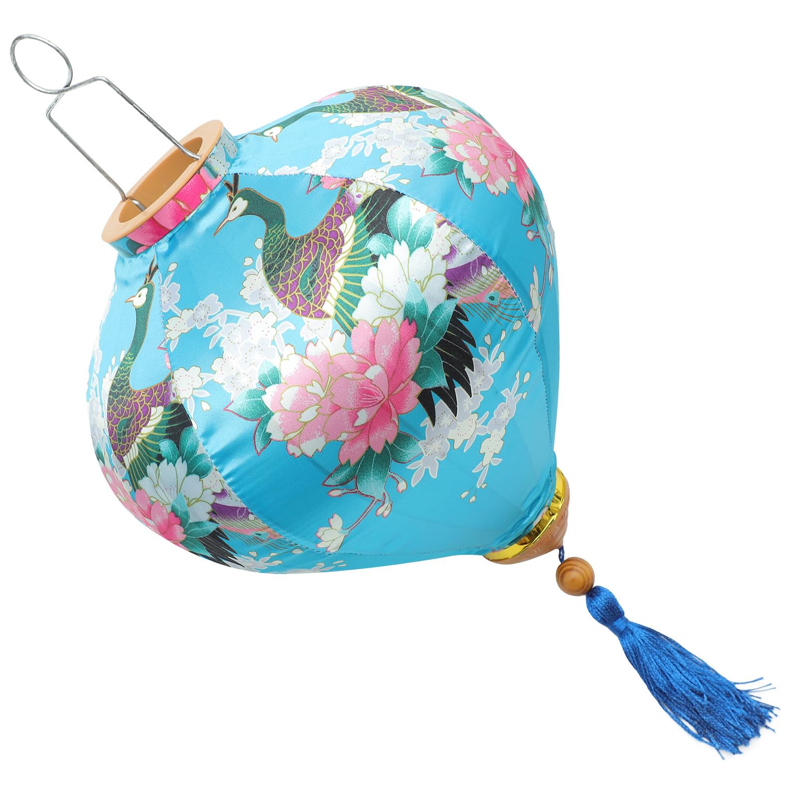Lanterne vietnamienne en soie de 30 cm suspension festive extérieure