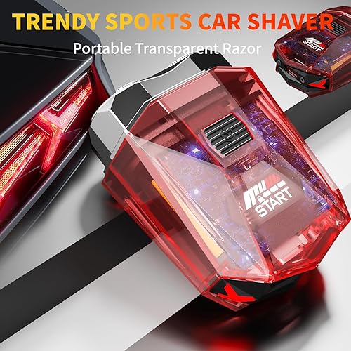 Miniatura 2 de Cyberpunk Mini afeitadora eléctrica, maquinilla de afeitar eléctrica portátil para hombres, pantalla inteligente, IPX7 impermeable, afeitado húmedo