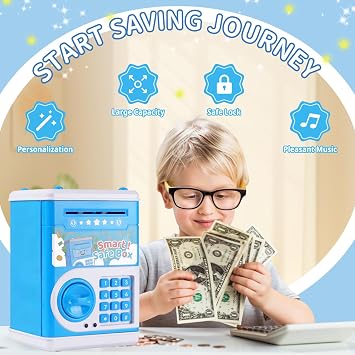 Piggy Bank for Kids Pink & Blue