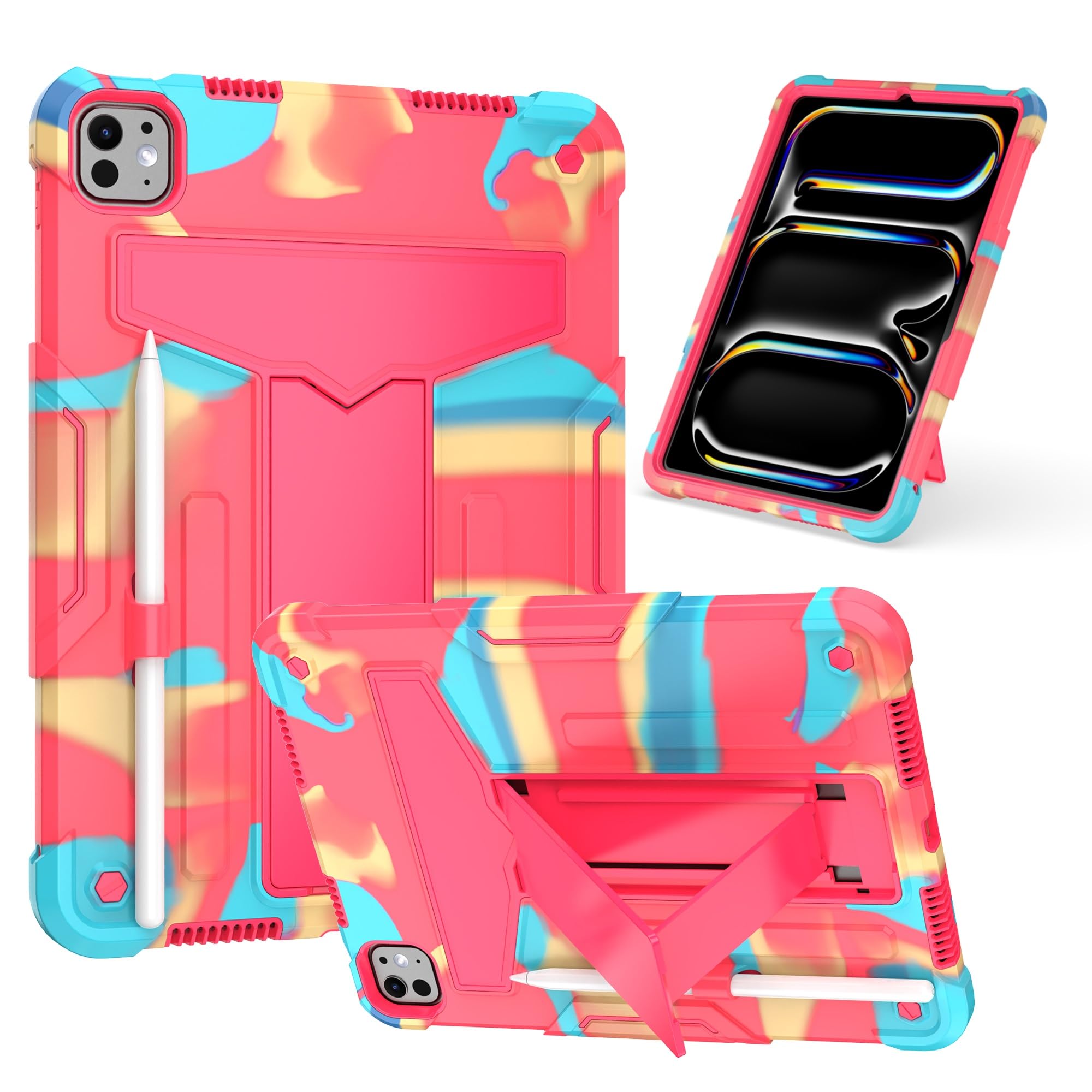 Coque iPad Pro 11 2024 avec béquille idéale pour les enfants