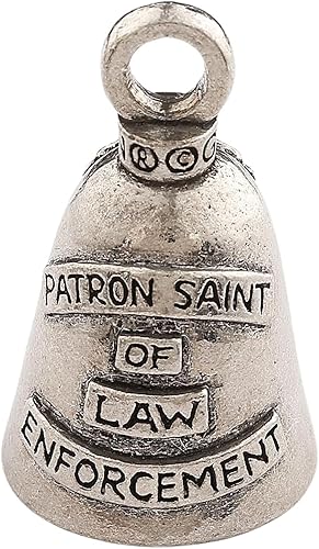 Miniatura 2 de Guardian Bell Campana religiosa de buena suerte con llavero y bolsa de regalo de terciopelo negro Campana de motocicleta Peltre sin plomo