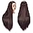 Hairingrid 26-28 Mannequin Head Hair Styling Training Head Manikin Cosmetology Doll Head Synthetic Fiber Hair and Free Clamp Holder Stand (Dark brown)