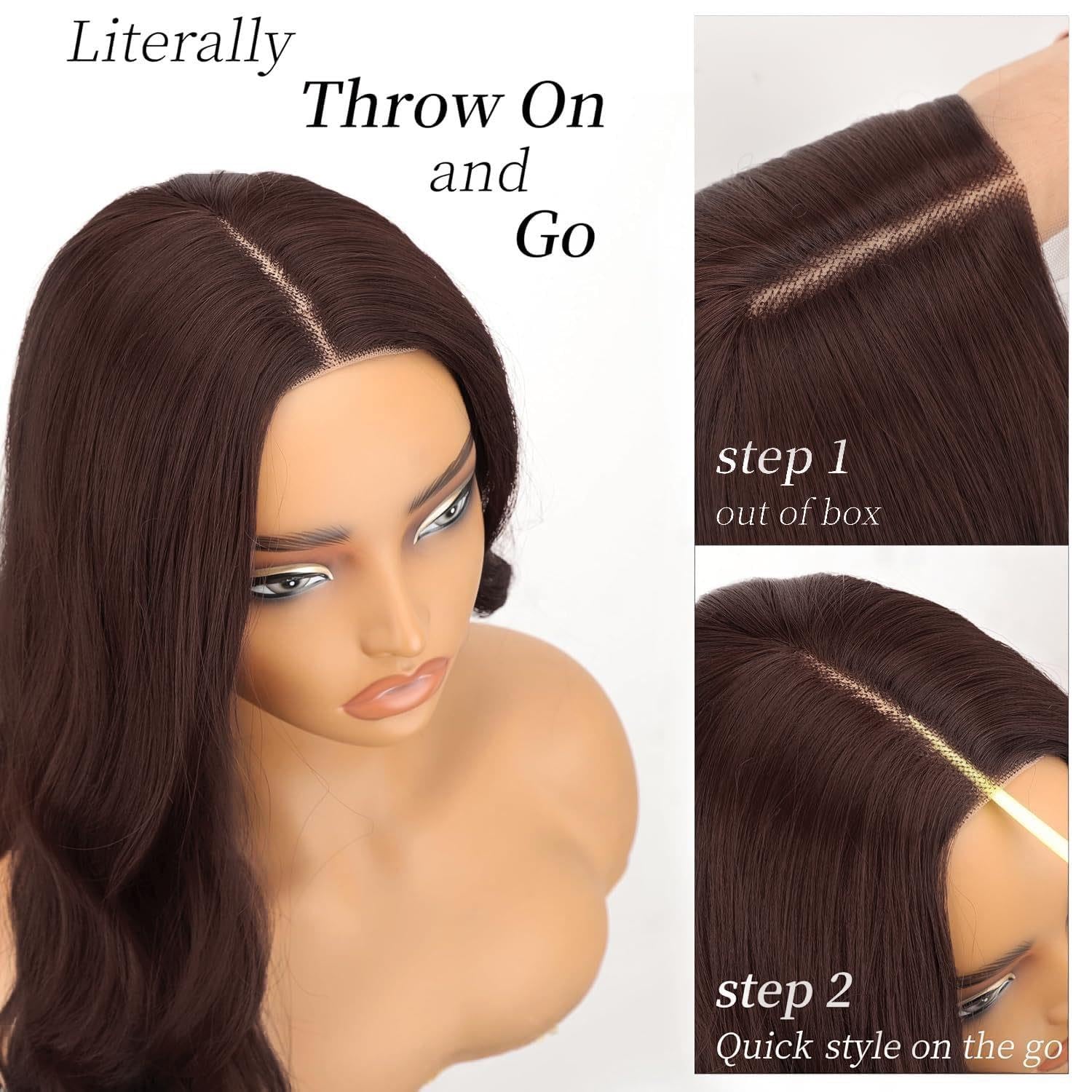 Riccioli parrucche copricapo Estensioni capelli con clip for donne