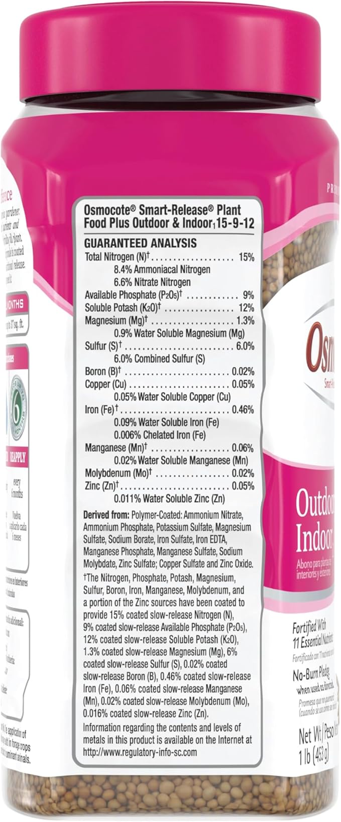 Fertilizante Osmocote Smart-Release Granulado para Plantas Interior y Exterior 1 lb miniatura 4