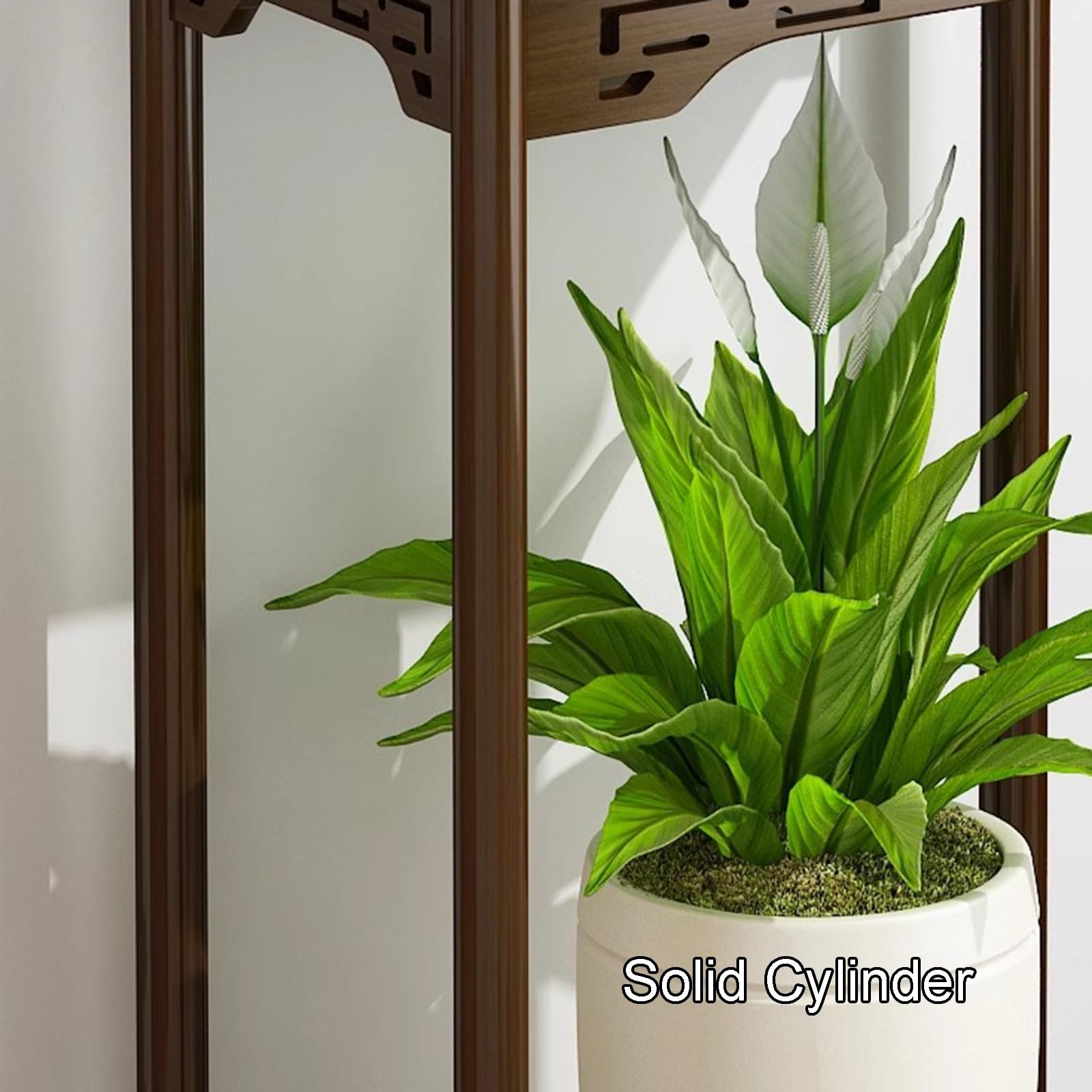 Ce Support à Plantes en Bois pour l'intérieur, étagère d'angle pour Plantes, Organisateur Vertical en Bois pour Patio, Jardin et Salon (30 * 30 * 73cm)