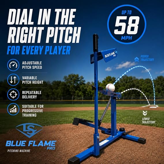 Louisville Slugger Blue Flame Pro Pitching Machine