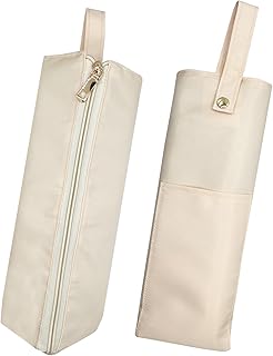 ヘアアイロンケース ヘアアイロン ケース 【耐熱300℃ 熱いまま収納可能】 吊り下げ収納対応 コード収納ポケット付き 撥水加工 クリーム色