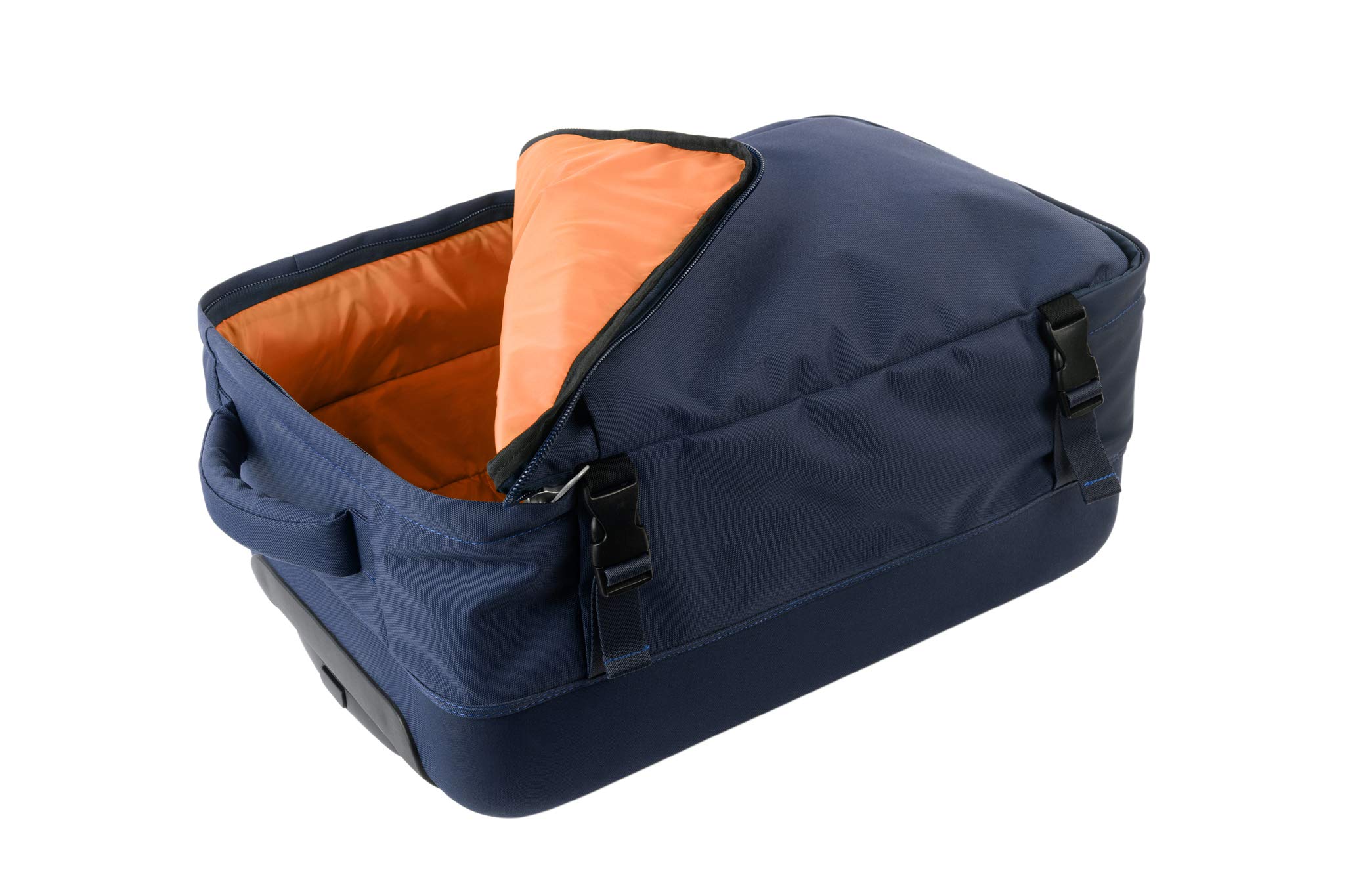 Tucano, Tugò Trolley Valigia Media da Stiva 36x63x20 cm, Trolley Medio con Tasche Frontali, Ruote Silenziose e Maniglia Telescopica, 45L, Blu