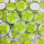 6Pcs Circular Bubble Spirit Levels 32x7mm Degree Mark Round Level Bubble Leveling Tool Measuring Layout Tools
