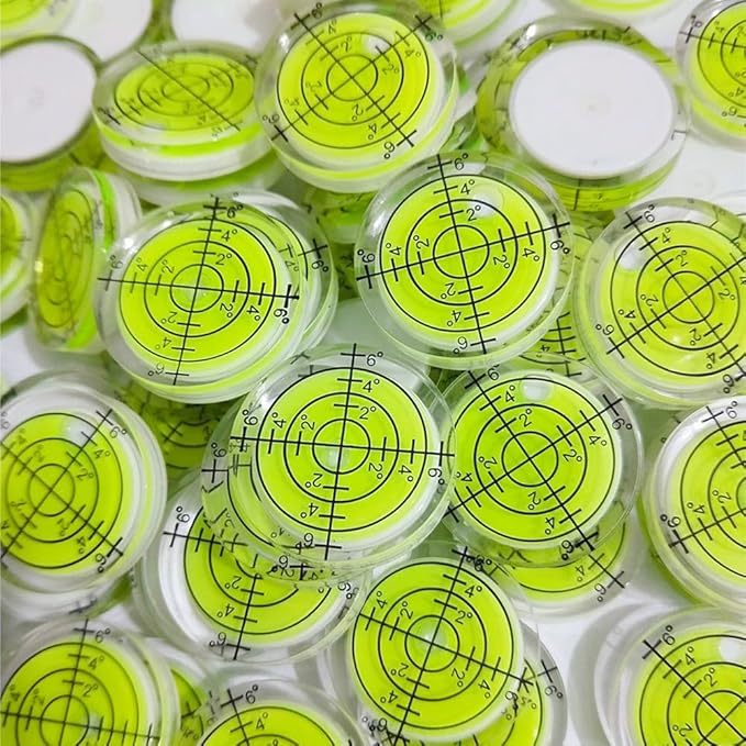 Juego de 6 Niveles de Burbuja Circulares 32x7mm Herramienta de Medición miniatura 4