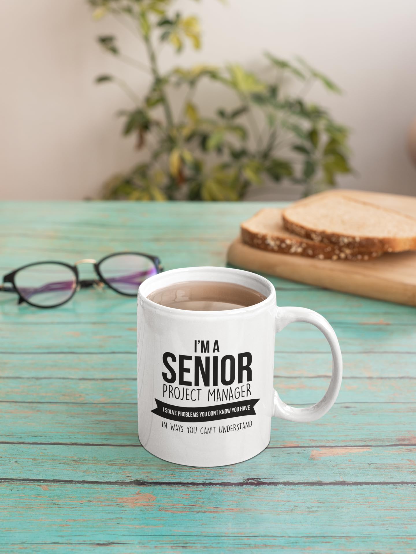Amazon.com: Mugart Best Coffee Mug-Manager Gifts Ideas for Men and Women.  I'm a senior project manager I solve problems you don't know you have in  ways you can't underst : Home &