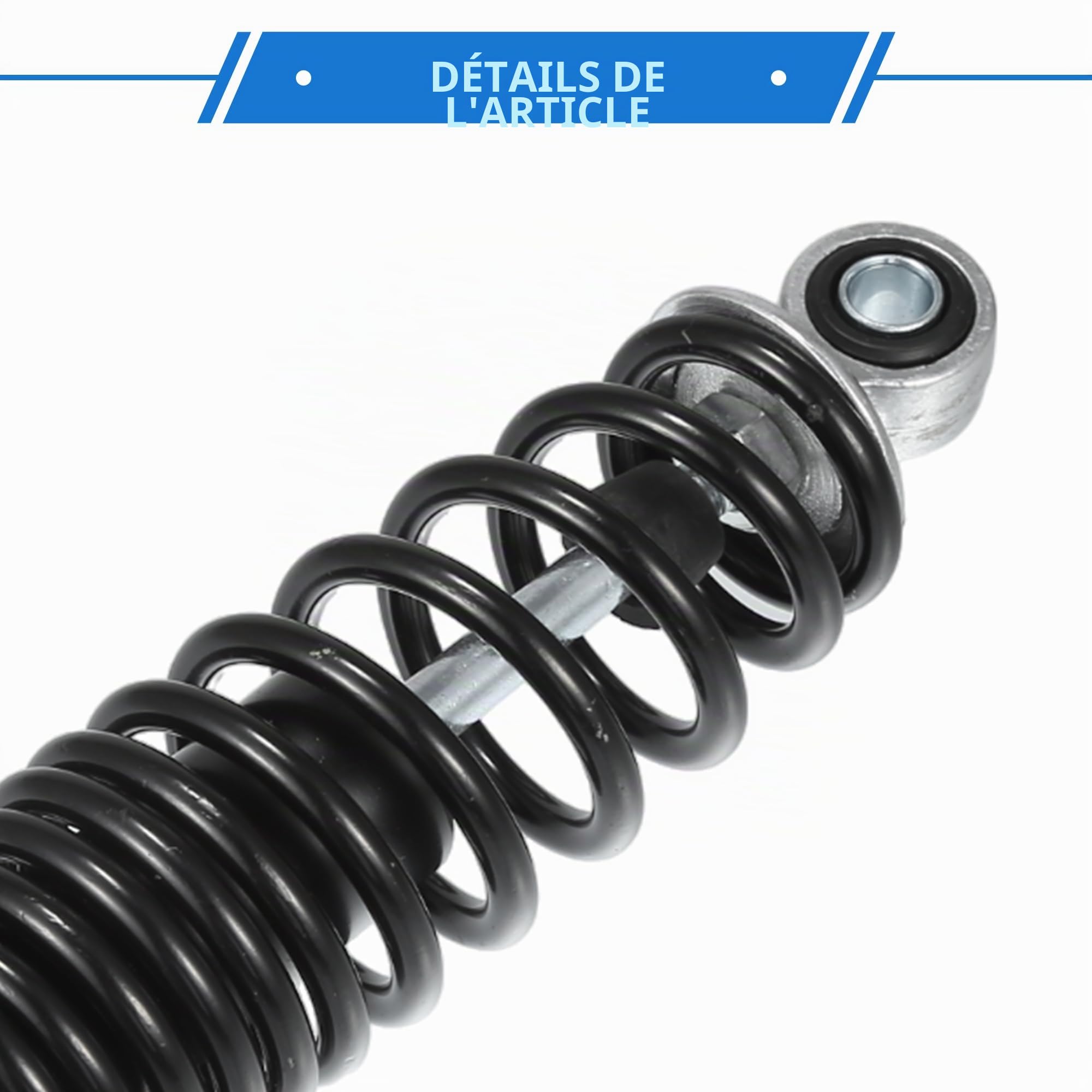 Amortisseurs Arrière Suspension Noir 1 Paire Pour Moto Acier