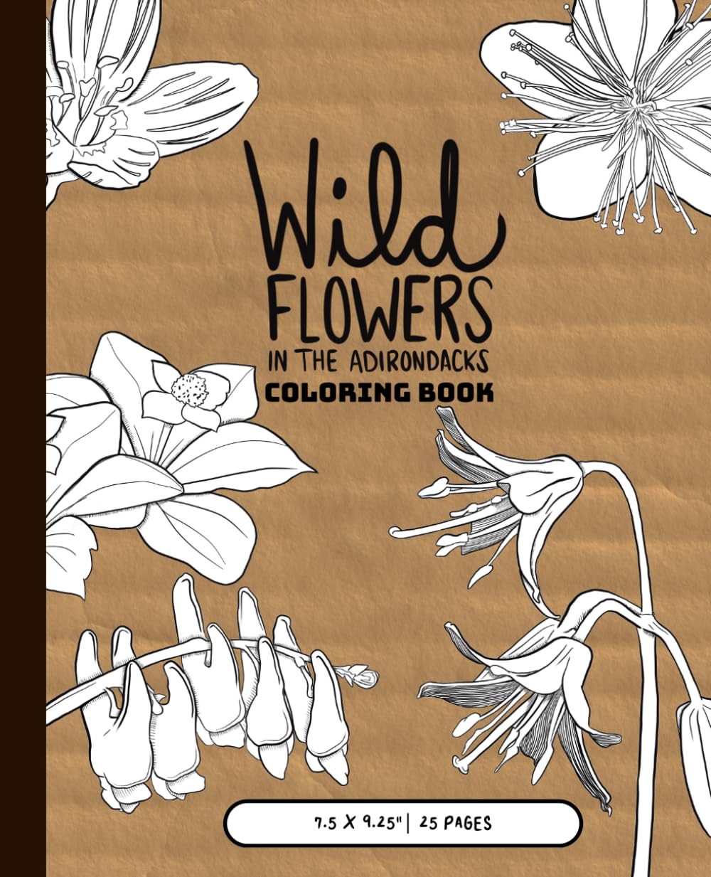 Wildflowers in the Adirondacks Coloring Book: Coloring Book featuring Wildflowers in the Adirondacks great for Nature Lovers | 25 Pages, 7.5 x 9.25