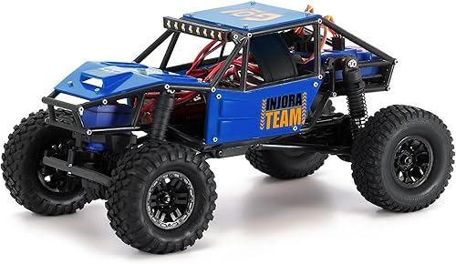 Miniatura 28 de INJORA Rock Tarantula Nylon Buggy Body Shell Kit de chasis para TRX4M 1/18 RC Crawler Upgrade (Naranja)