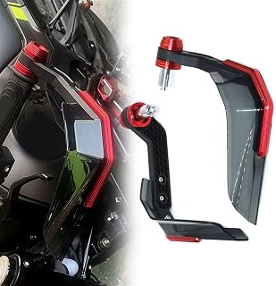 Handguard Shield Hand Guard Protector Windshield For KYMCO Downtown 125 200 250 300/i 350i K-xct 300 Xciting 250 300 400/i ALL YEARS Accessories (Color : Red)