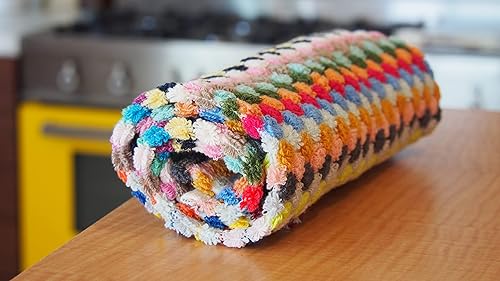 Miniatura 6 de Citizens of the Beach Gummo - Toallas de cocina de algodón turco de doble cara con pompones estilo bohemio 3