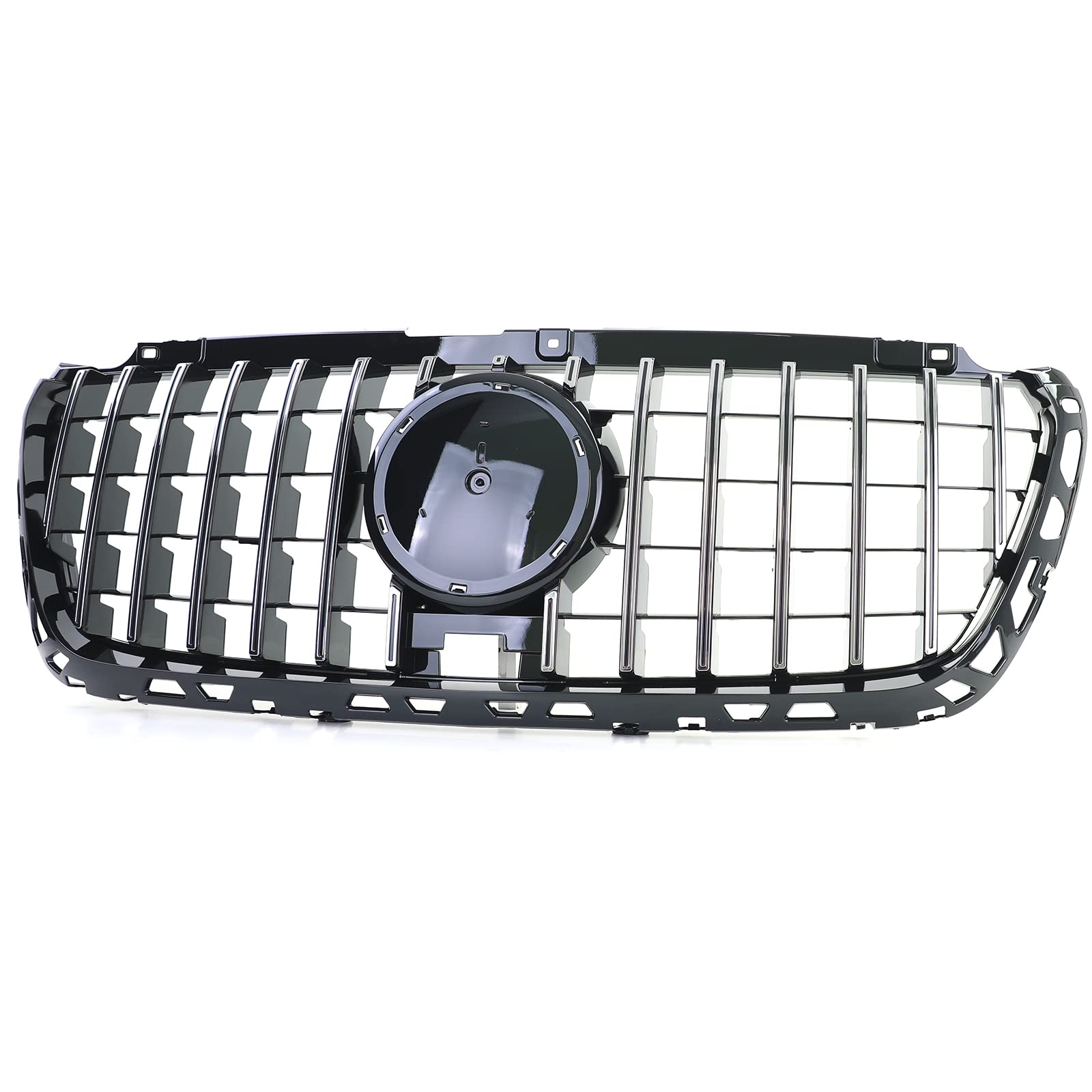 Sport Kühlergrill Schwarz Glanz Chrom für Mercedes Sprinter W907 910 ab 18