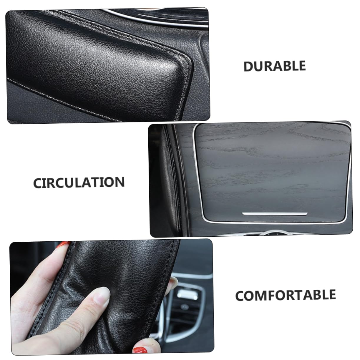 ABOOFAN 2Pcs Car Knee Pillow Cushion Leg Mat for Enhanced Comfort Alleviates Pressure and Improves Fit for Vehicles
