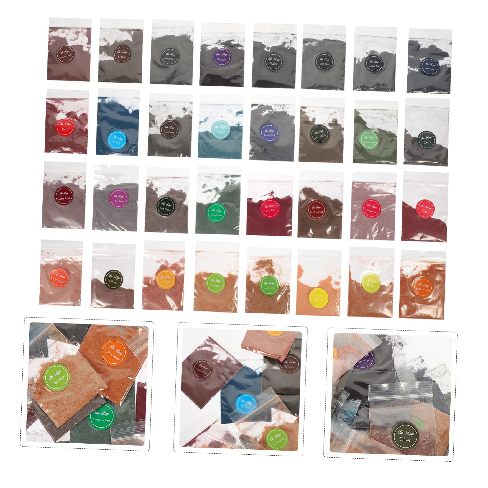 Gadpiparty 2 Stück Teiliges Tie Dye Pulver Bunte Farben Textilfärbemittel für Leuchtende Permanente Farbpulver zum Färben von Kleidung für DIY Batikpartys und Sommer-events