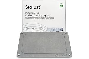 Stone Drying Mat for Kitchen Counter, 19.69 "x15.75" Super Absorbent Diatomaceous Earth...
