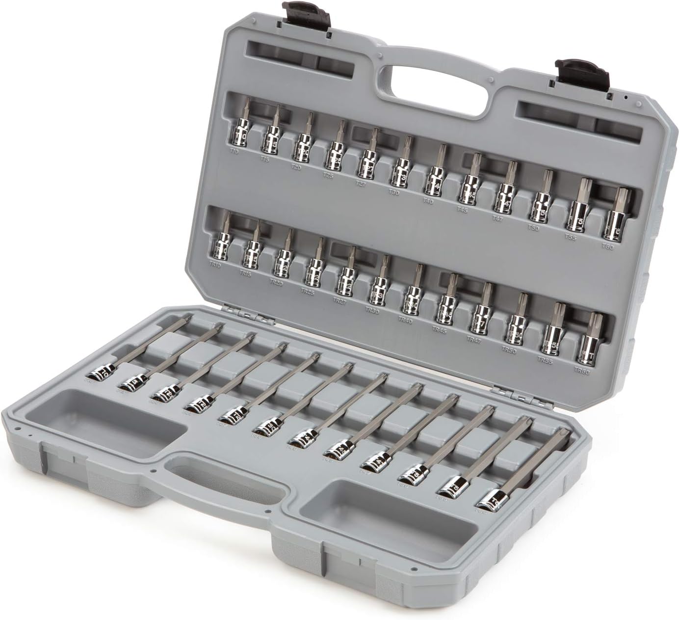 Blасk Frіdау Clеаrаnсе TEKTON 3/8 Inch Drive Torx and Tamper-Resistant Torx Bit Socket Set, 36-Piece (T10-T60, TR10-TR60) | SHB91308
