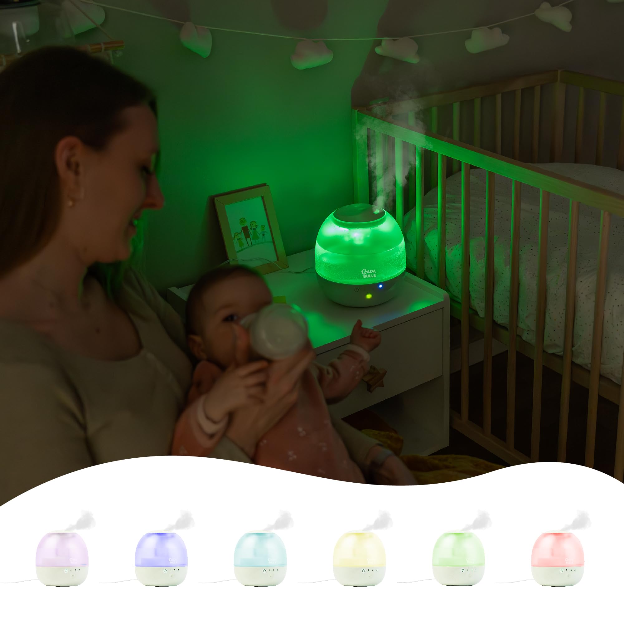 Badabulle Bubble Nawilżacz powietrza - lampka nocna