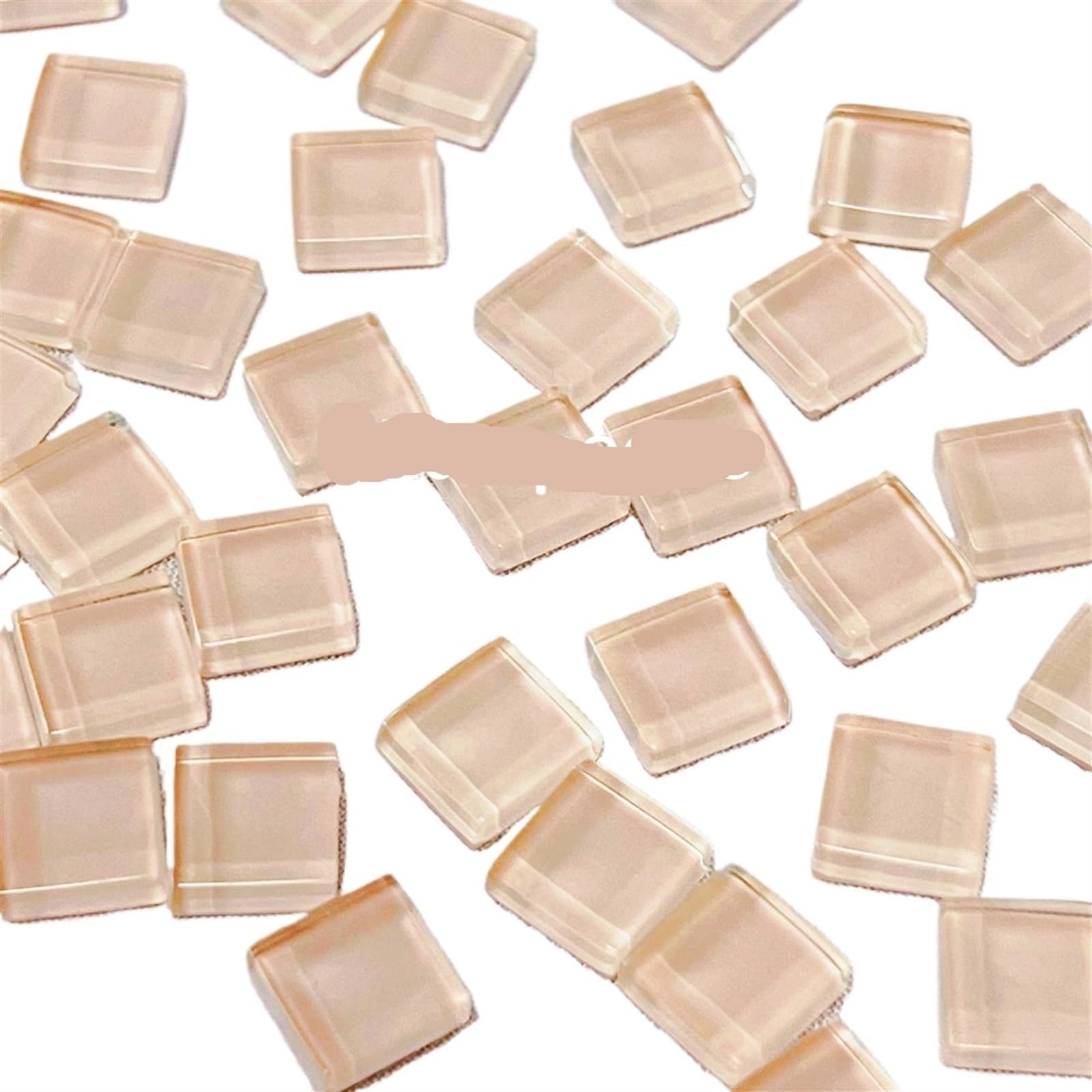 Ceramics Mosaic Tiles 50 Pcs Multicolor Glass 1cm x(Champagne)