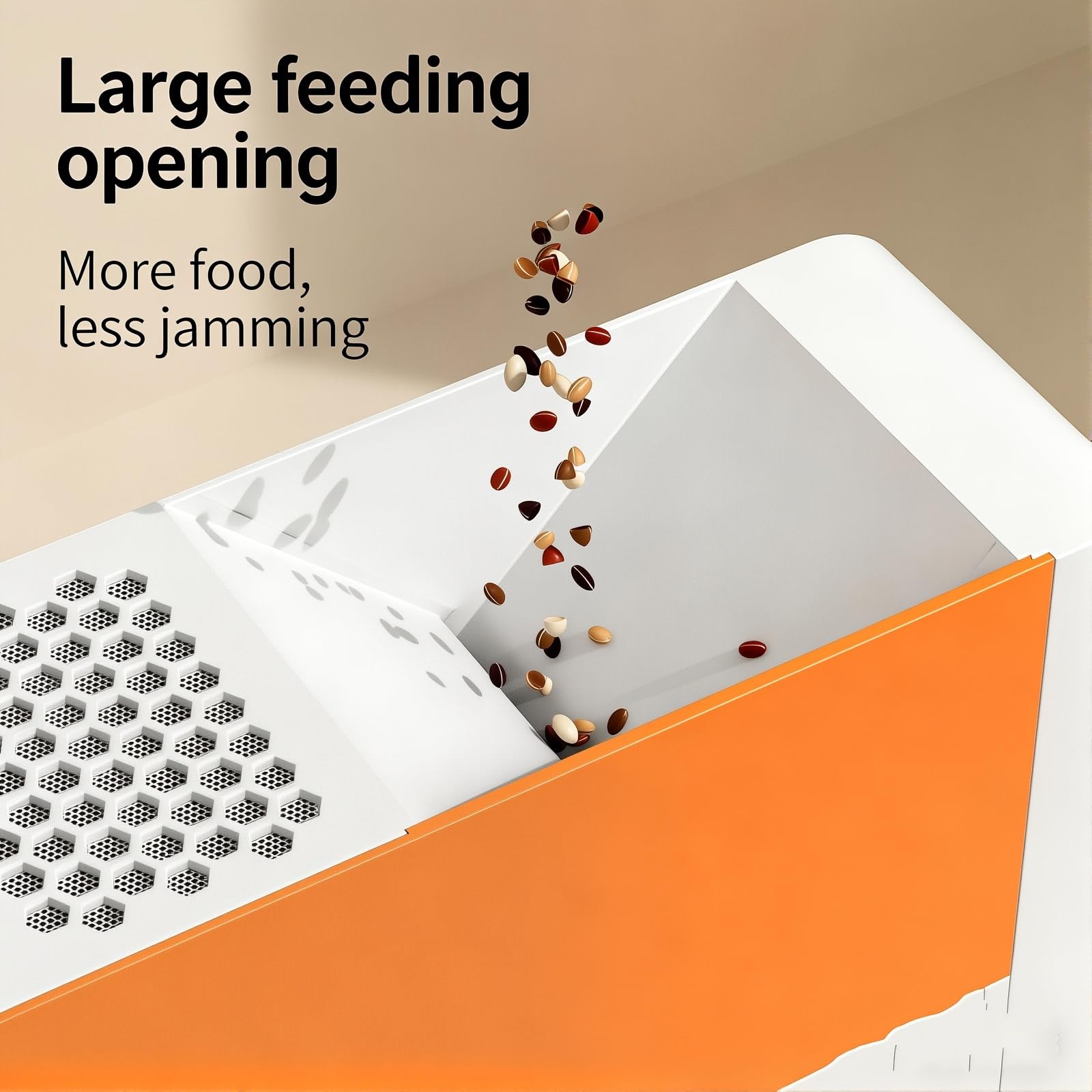 Limpiador eléctrico de semillas de pájaros, máquina Winnower de grano con 2 cajones y almacenamiento de 10 cm, 5 velocidades de viento ajustables, recargable y lavable para alimentos para pájaros