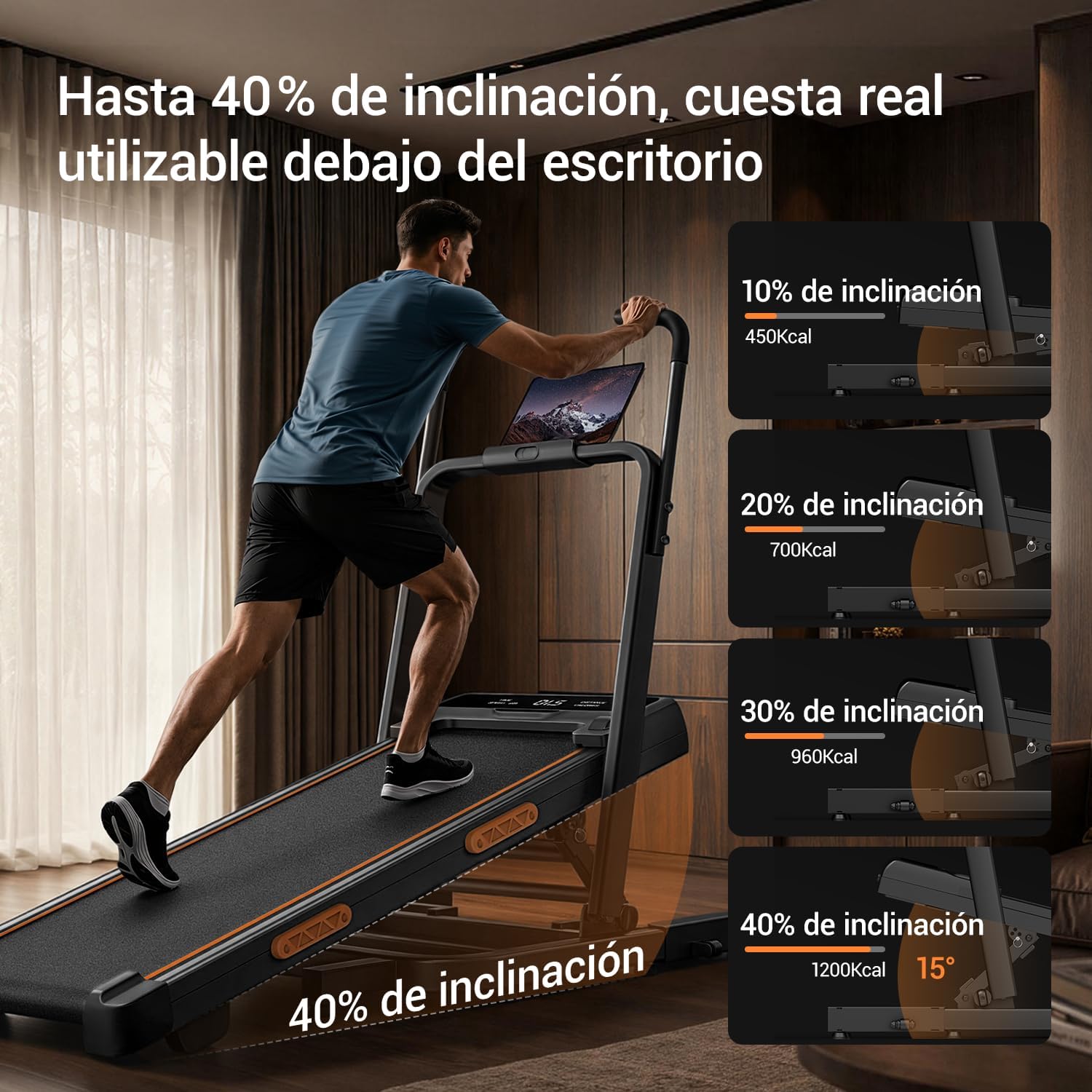 CURSOR FITNESS CURSOR Cinta Correr Plegable Inclinación