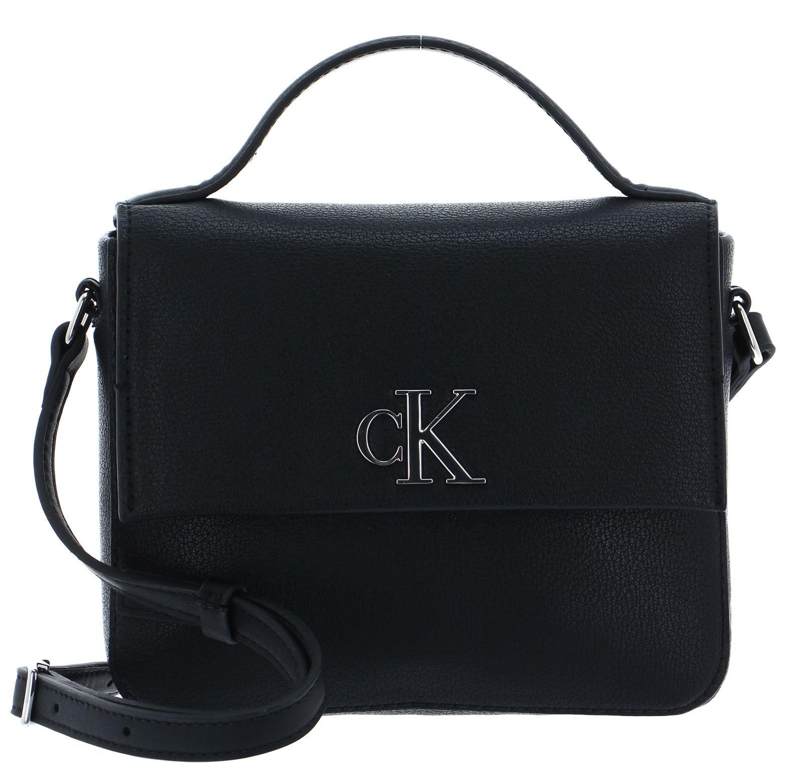 Calvin Klein Minimal Monogram Boxy Flap CB19 K60K610330, Borse a Tracolla Donna, Nero (Black), OS